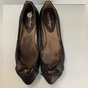 New Brown shimmery Town Shoes - Size 7